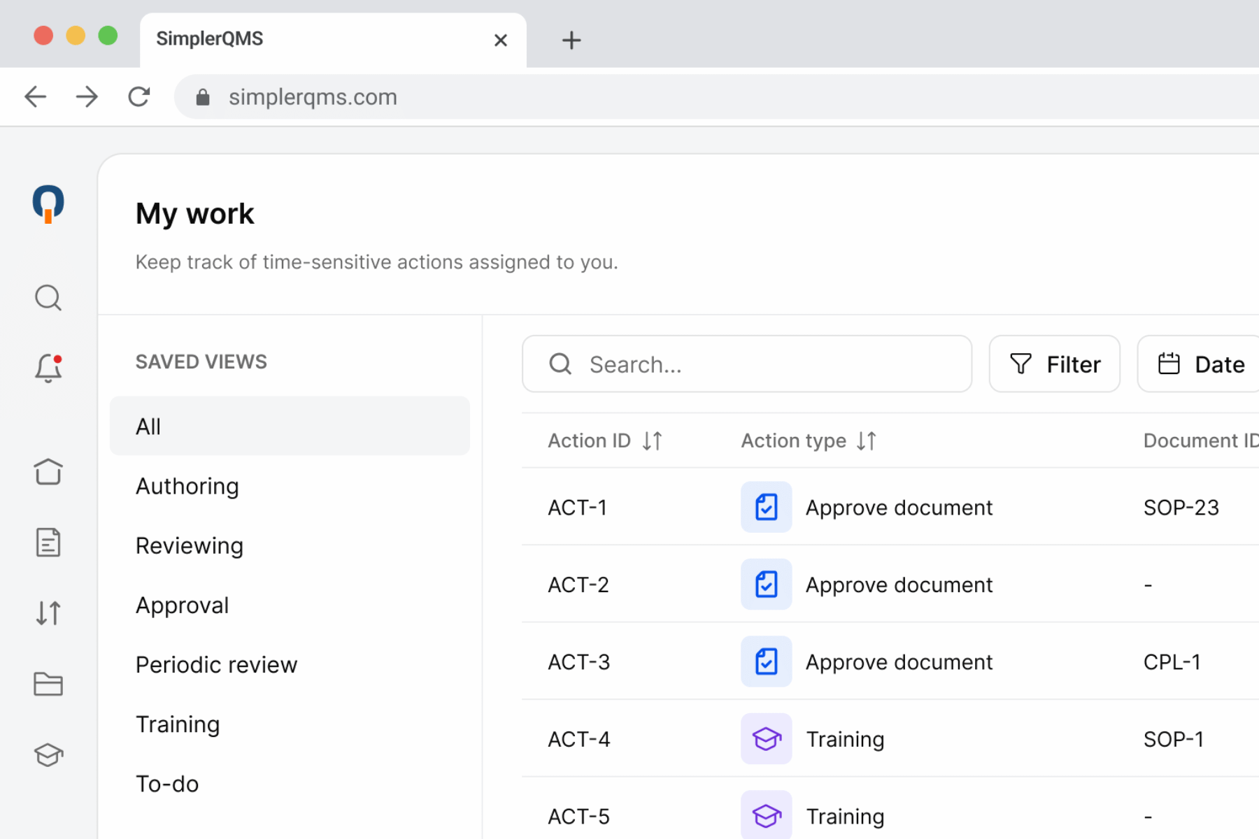 SimplerQMS Documents SimplerQMS Documents