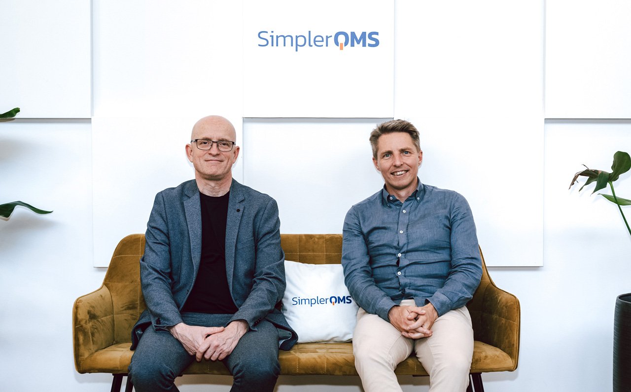 Founders of SimplerQMS - Jacob Sjørslev Hyrdum (left) and Allan Murphy Bruun (right)