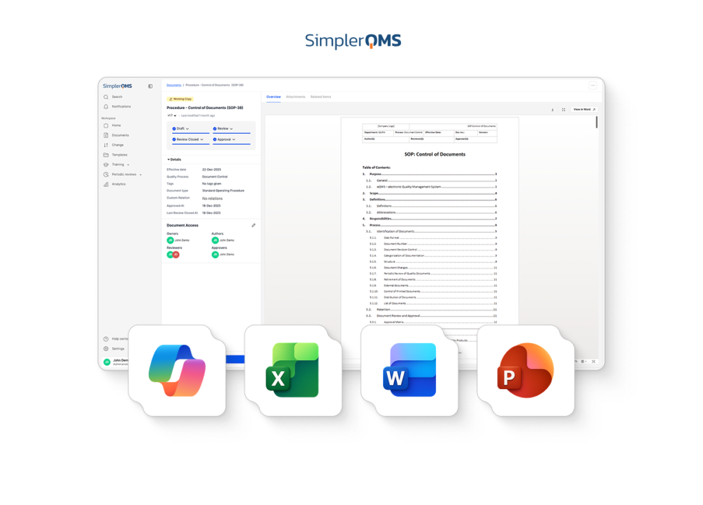 Quality Management Software for Life Sciences - SimplerQMS