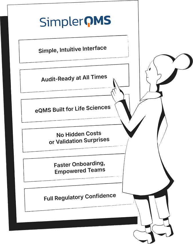 With SimplerQMS Life Science eQMS Software