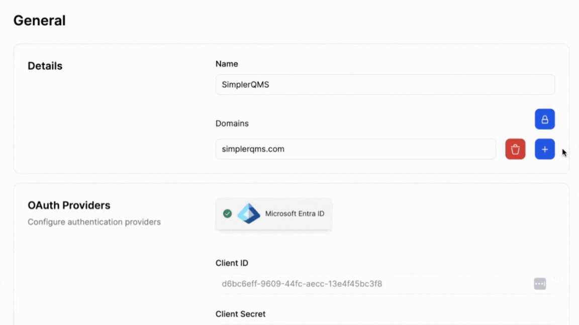 Unified Access Across Multiple Domains in SimplerQMS