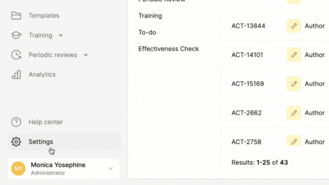 Google Workspace SSO Settings in SimplerQMS.