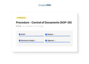 Life Science Document Control Software - SimplerQMS
