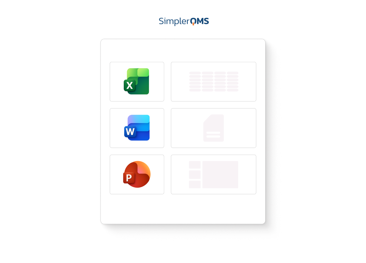 SimplerQMS - Document Control - Microsoft Office Integration Microsoft Office Integration