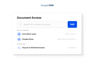 Life Science Document Control Software - SimplerQMS