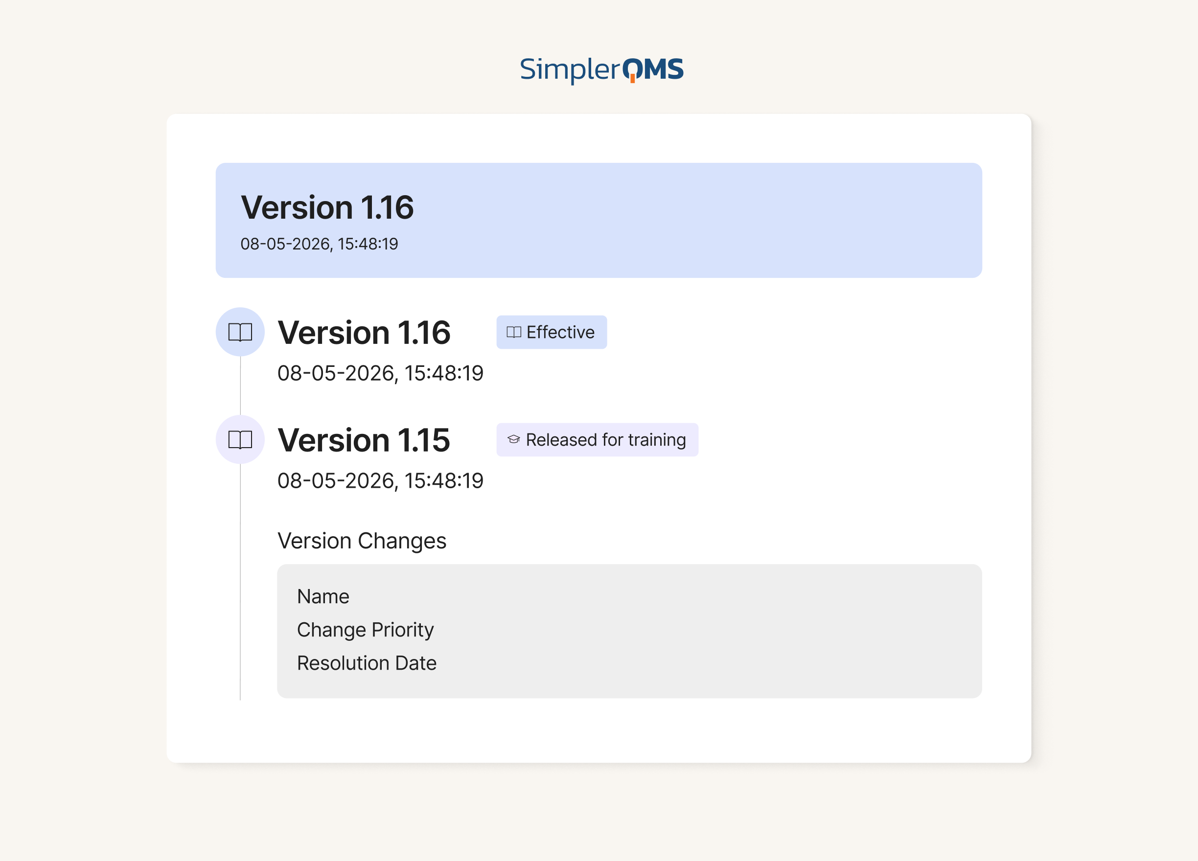 Version Control and Document History
