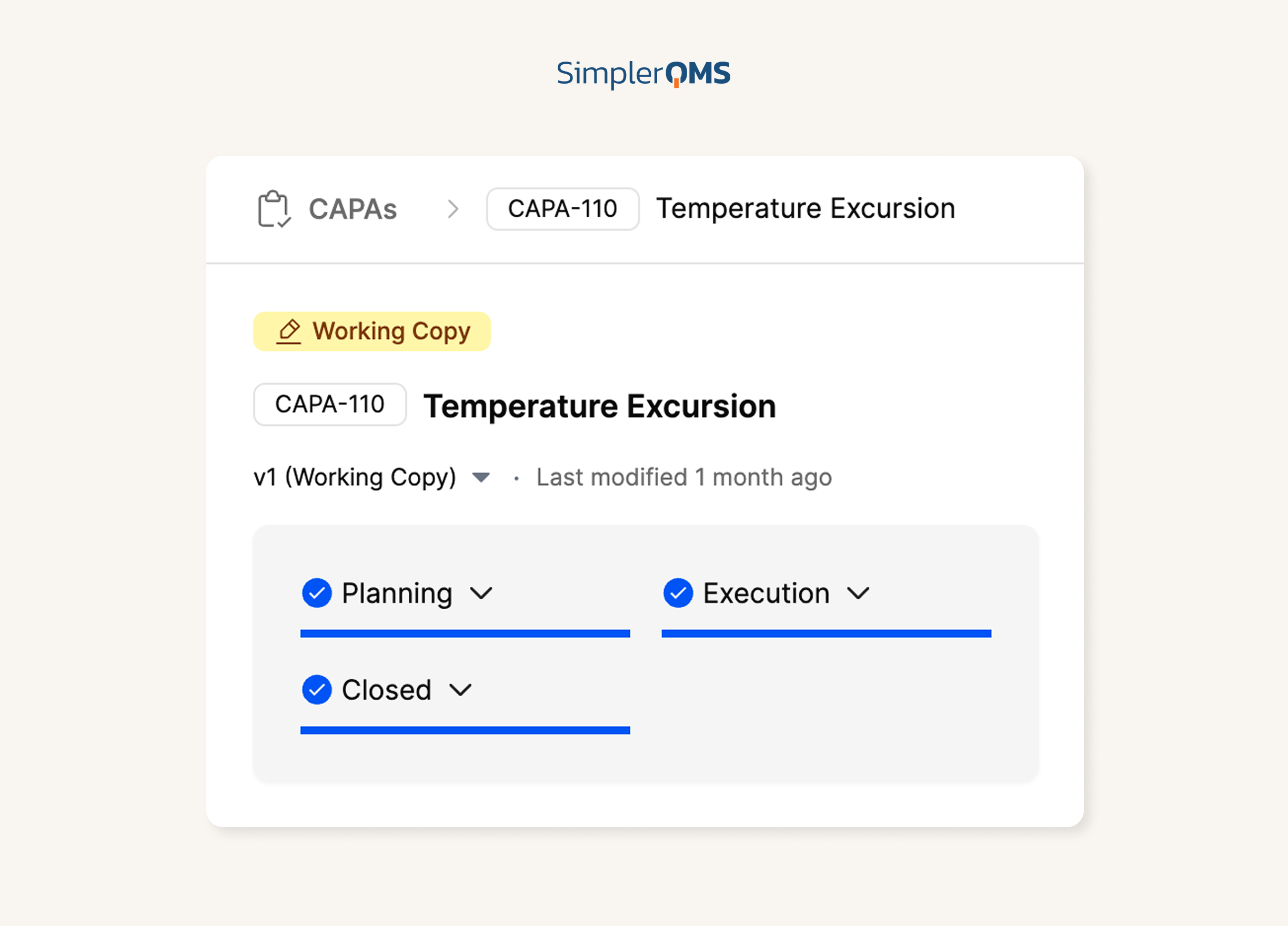 CAPA Structured Workflows